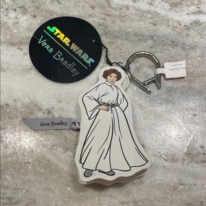 Vera Bradley X Star Wars Princess Leia Keychain Bag Charm- Stocking stuffer!